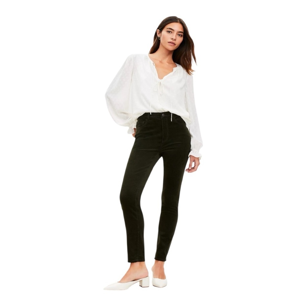 Women's LOFT High Waist Corduroy Skinny Pants, Waist 27 P